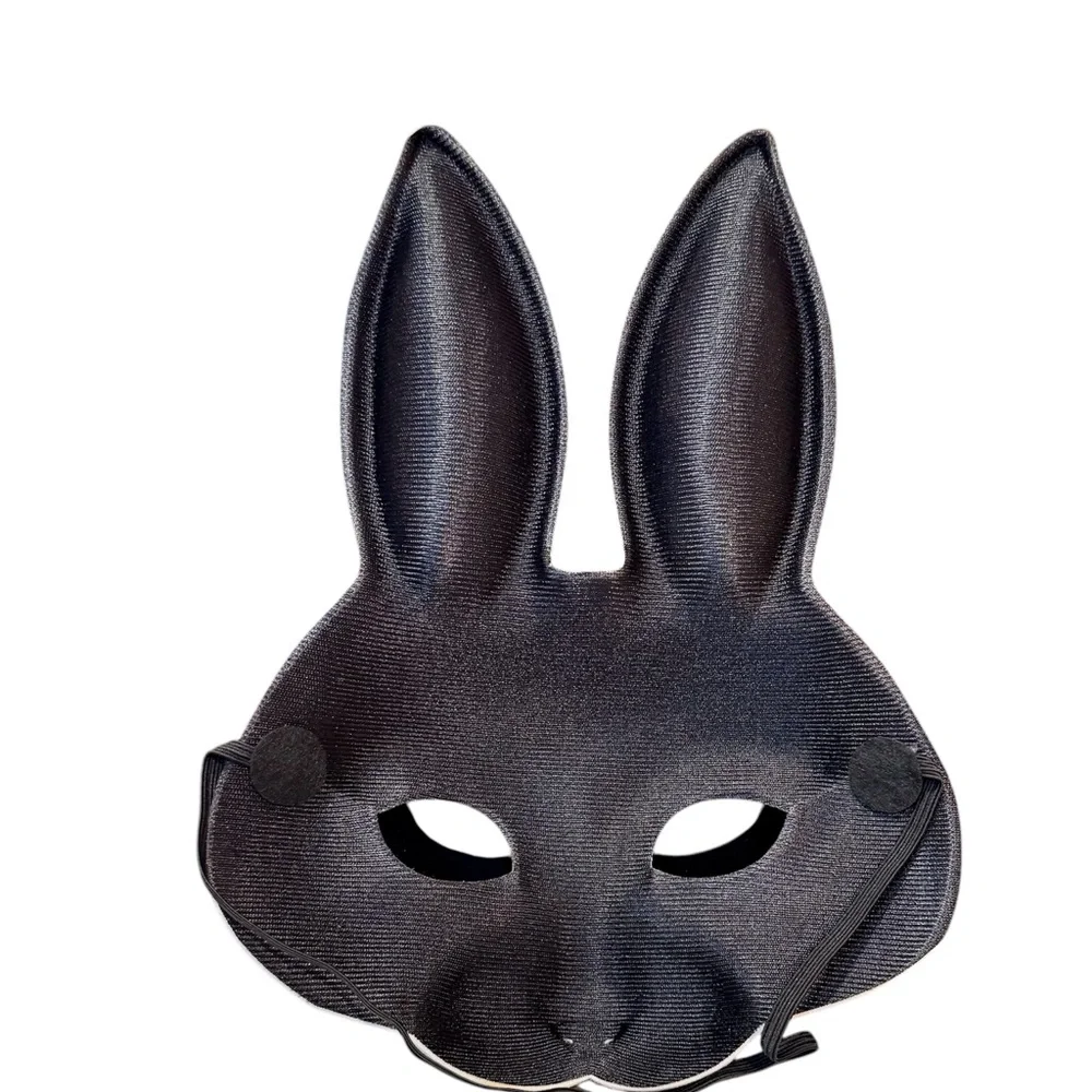 RABBIT MASK WITH REALISTIC FUR DESIGN KIDS NEW